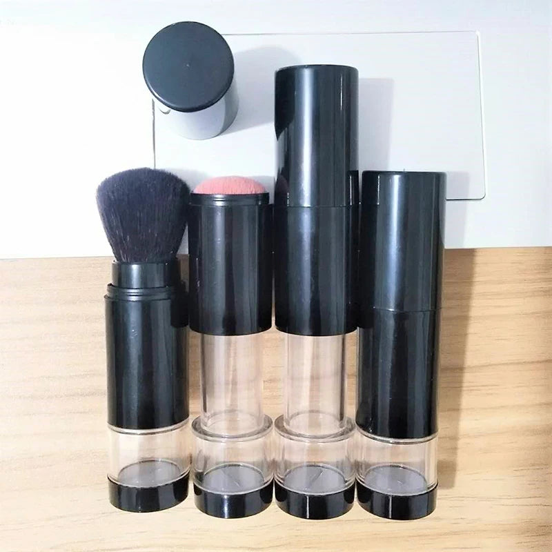 Brochas de maquillaje para cara, base cosmética en polvo, colorete, brocha de maquillaje, brochas de almacenamiento de polvos cosméticos de viaje portátiles, herramienta de belleza
