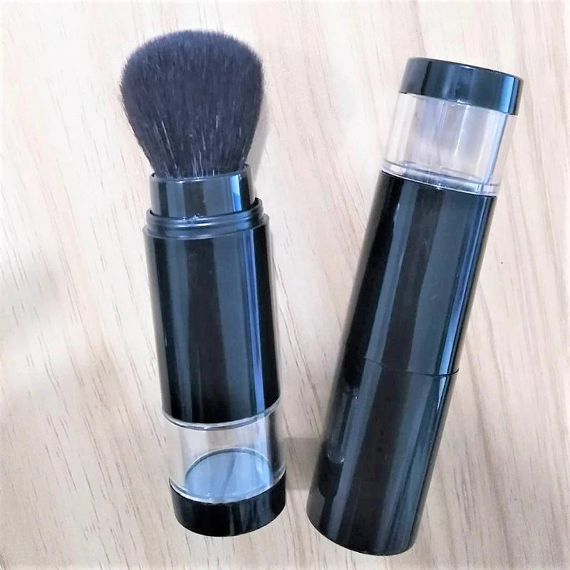 Brochas de maquillaje para cara, base cosmética en polvo, colorete, brocha de maquillaje, brochas de almacenamiento de polvos cosméticos de viaje portátiles, herramienta de belleza