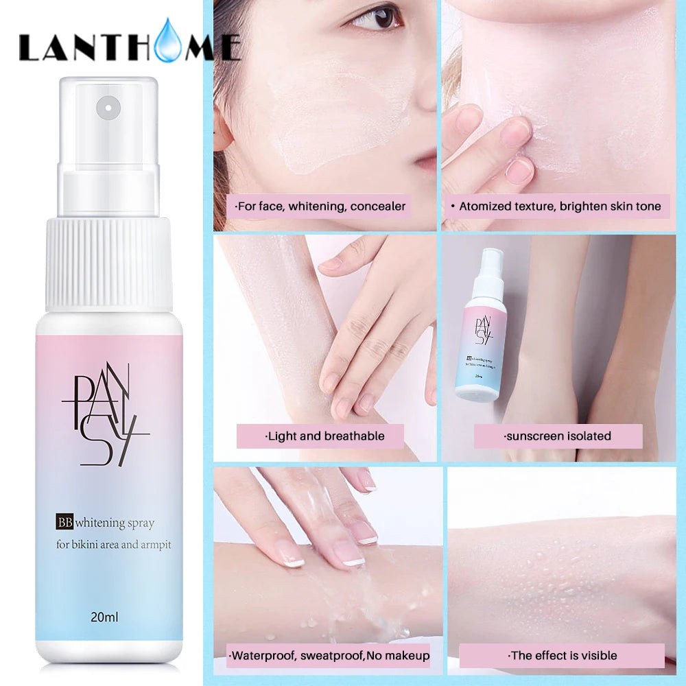 Spray Blanqueador Facial Iluminador Hidratante BB Cream Base de maquillaje facial